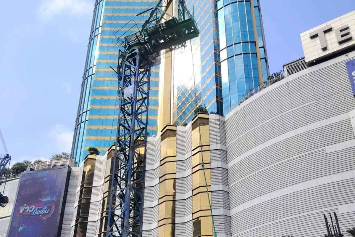 ဘန်ကောက်မြို့လယ်တွင် ဆောက်လုပ်ရေးကရိန်းပြိုကျပြီး မြန်မာလုပ်သားတစ်ဦး အပြင်းအထန်ဒဏ်ရာရ