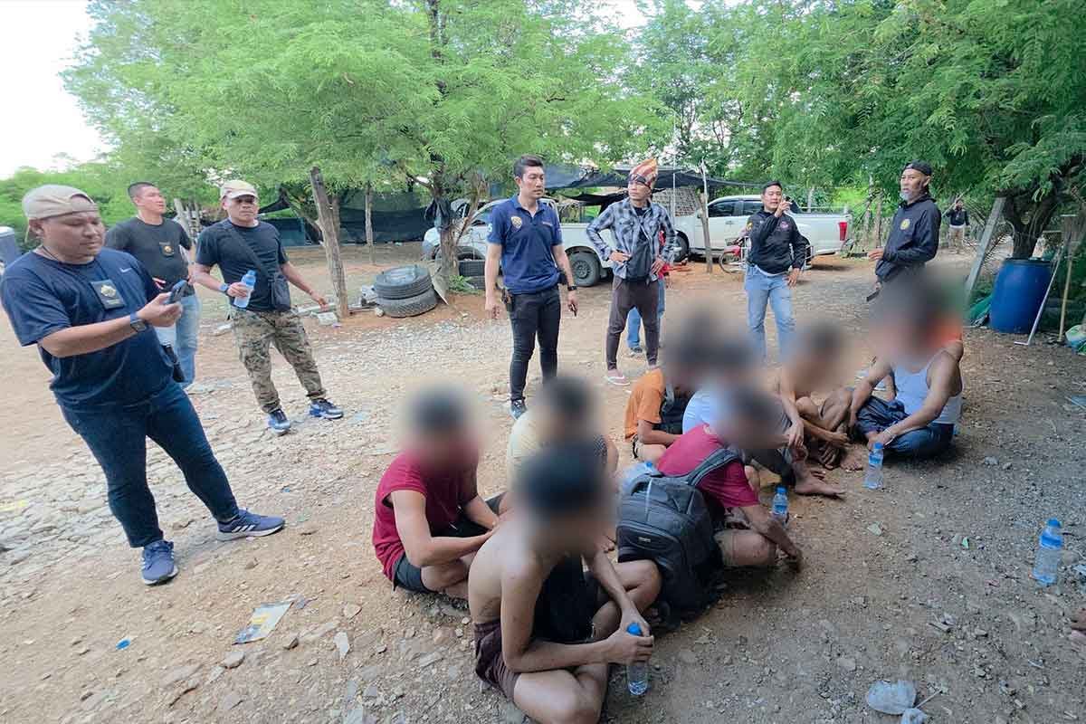 ကန်ချနဘူရီတွင် တရားမဝင် ဝင်လာသော မြန်မာ ၄၀ ကျော် ဖမ်းဆီးခံရ